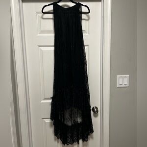 High neck lace dress